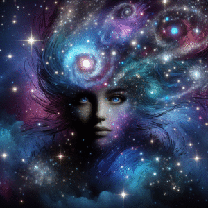 Celestial Reflections: The Cosmic Portrait