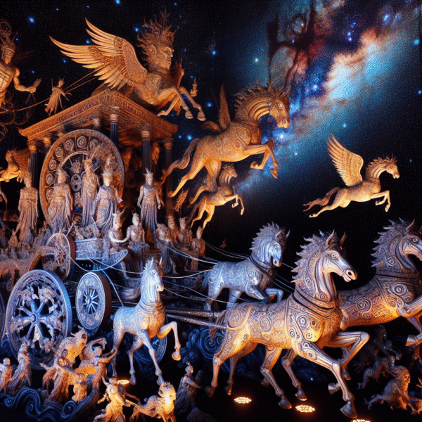 Celestial Chariots: The Skyward Odyssey