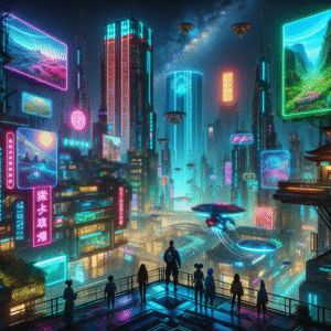 Neon Dreams: Holo-Scape Explorer