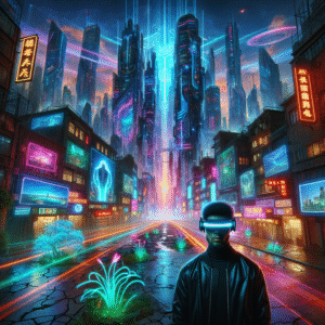 Neon Dreamscape Visor