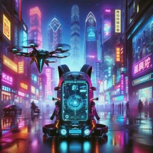 Neon Nomad: The Holo-Backpack