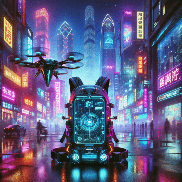 Neon Nomad: The Holo-Backpack