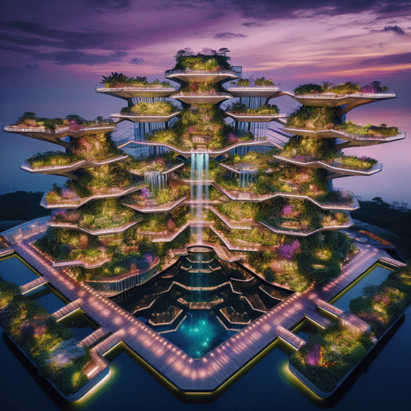 Elysian Overlook: The Floating Garden Sanctuary
