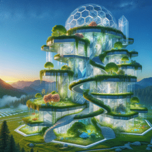Celestial Grove: A Luminescent Oasis