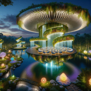 Elysian Echoes: The Floating Garden Pavilion