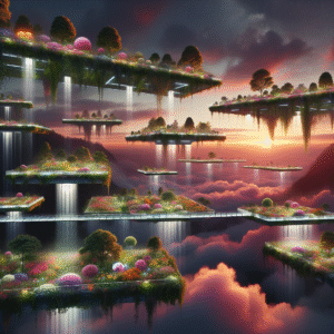 Ethereal Nexus: The Floating Gardens