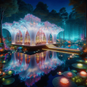 Luminous Cascade Pavilion